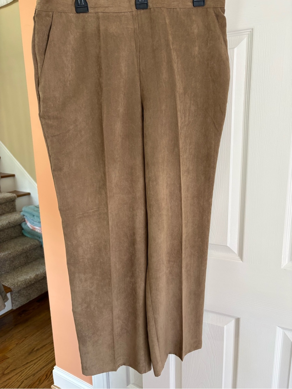 NWT, Alfred Dunner Corduroy-Look Wide Leg Pants in Brown